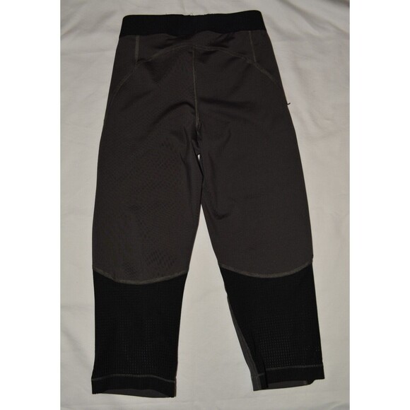 NIKE PRO WOMEN DRI-FIT WORKOUT CORE COMPRESSION CAPRIS SZ XS GRAY - Picture 3 of 3